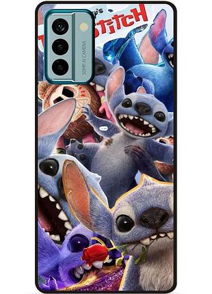 Силиконовый чехол бампер для nokia g22 с картинкой stitch стич
