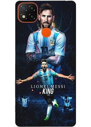 Силиконовый бампер чехол для realme c25y с рисунком messi аргентина месси