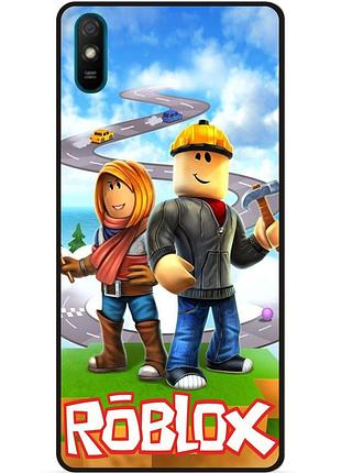 Силиконовый чехол для huawei y5 2019 с картинкой roblox роблокс