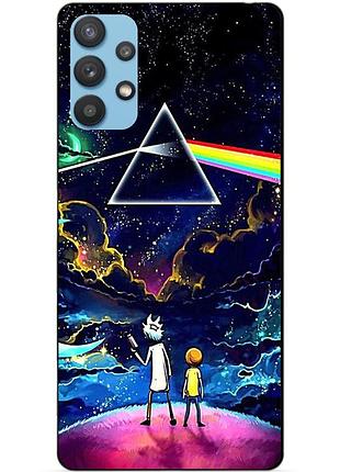 Силіконовий чохол бампер для samsung a73 з малюнком рік і морті rick and morty