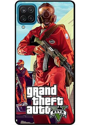 Силиконовый чехол бампер для samsung a22 с картинкой gta гта