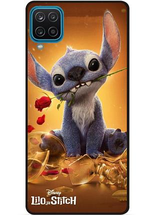 Силиконовый чехол бампер для samsung m33 stitch лило и стич