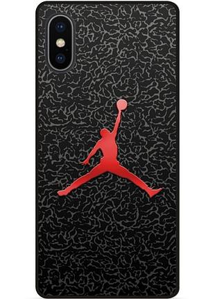 Силіконовий чохол бампер для iphone xr з малюнком jordan джордан