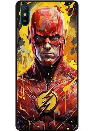 Силіконовий бампер чохол для huawei y5 2019 з малюнком flash marvel человек молния