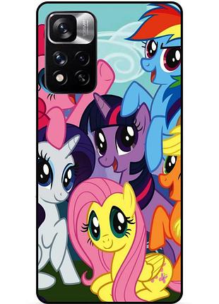 Силіконовий бампер чохол для xiaomi redmi note 11 pro plus 5g з малюнком поні my little pony