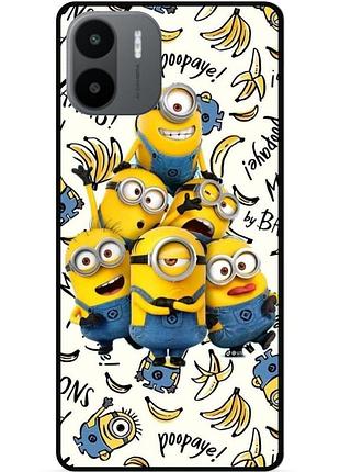 Силиконовый бампер чехол для xiaomi redmi a2 с рисунком minion миньоны