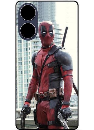 Силіконовий бампер чохол для oppo a18 з малюнком deadpool дедпул