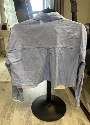 Вкорочена рубашка zara розмір xs