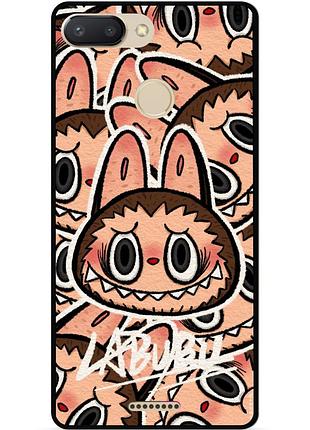 Силіконовий бампер чохол для xiaomi redmi 6 з малюнком лабубу labubu