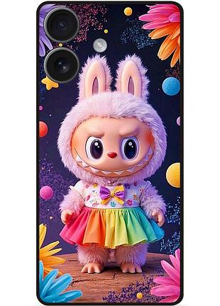 Силіконовий бампер чохол для iphone 17 з малюнком labubu лабубу