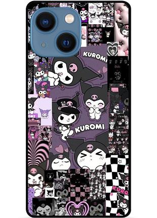 Силіконовий бампер чохол для iphone 13 з малюнком kuromi куроми