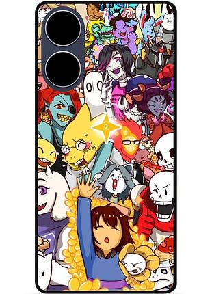 Силіконовий чохол бампер для oppo a17 з малюнком undertale андертейл