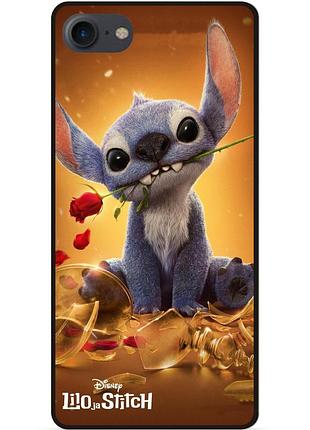Силиконовый чехол бампер для huawei honor 7a stitch лило и стич