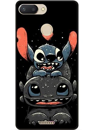 Силіконовий бампер чохол для xiaomi redmi 6 з малюнком stitch стіч