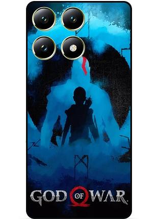 Чехол силиконовый бампер для xiaomi 14t с рисунком god of war кратос
