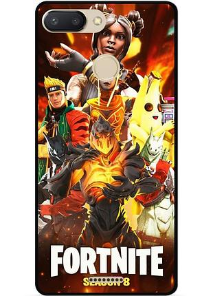 Силіконовий чохол бампер для xiaomi redmi 6 з малюнком fortnite marvel фортнайт марвел