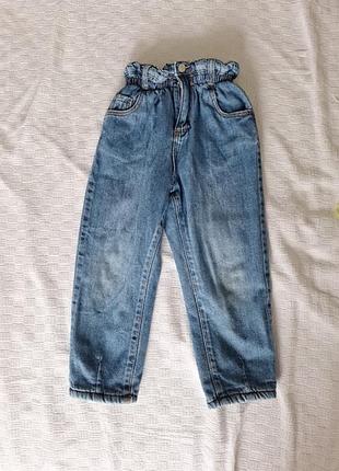 Джинсы на флисе zara 4-5 лет