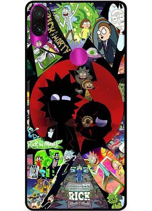 Силіконовий чохол бампер для huawei p30 lite з малюнком rick and morty рік і морті