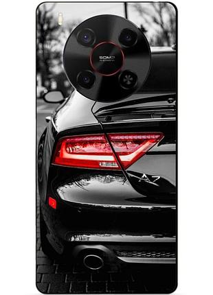 Чехол силиконовый бампер для zte nubia v70 max с рисунком audi ауди машина авто