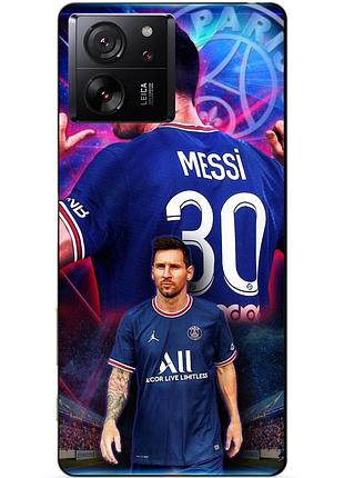Силіконовий чохол бампер для xiaomi 13t з малюнком мессі псж messi