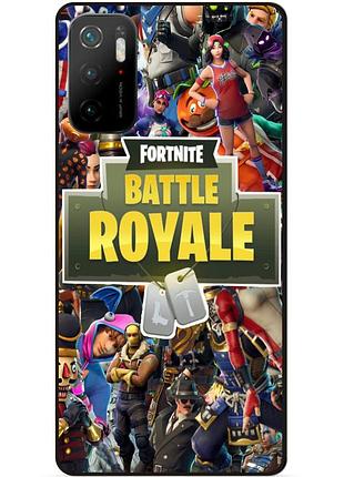 Силіконовий чохол бампер для xiaomi poco m3 pro гра fortnite фортнайт