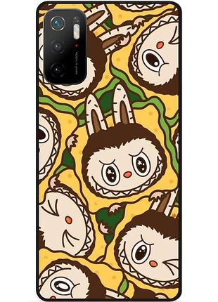 Чехол силиконовый бампер для xiaomi poco m3 pro лабубу labubu