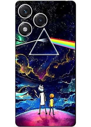 Силиконовый бампер чехол для huawei honor 400 lite с рисунком rick and morty рик и морти