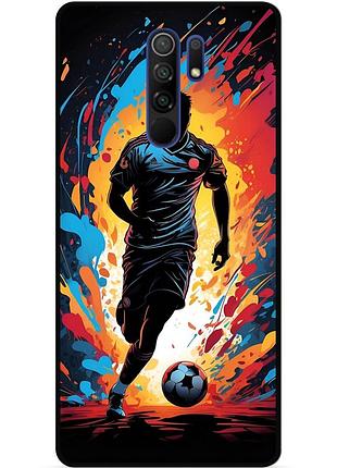 Силіконовий чохол бампер для xiaomi redmi note 8 pro з малюнком футбол мяч