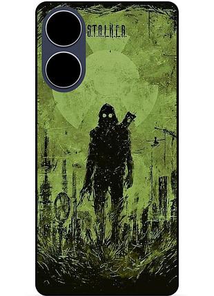 Силіконовий бампер чохол для oppo a17 з малюнком stalker сталкер