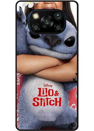 Силіконовий бампер чохол для xiaomi poco x3 стіч stitch