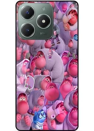 Чехол силиконовый бампер для infinix smart 8 plus (x6526) с рисунком головоломка стыд