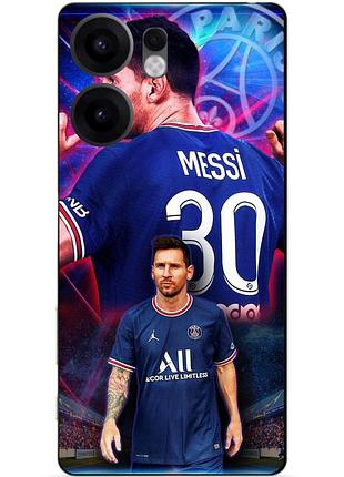 Силіконовий чохол бампер для oppo reno 13f з малюнком мессі псж messi
