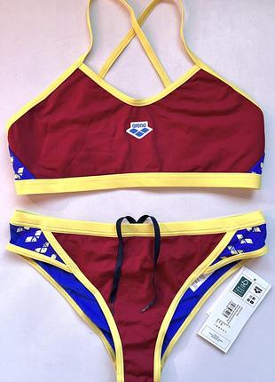 !спортивный раздельный купальник arena icons bikini cross back