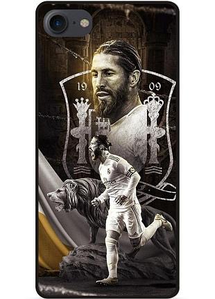 Силіконовий чохол бампер для huawei y5 2018 з малюнком sergio ramos серхио рамос real