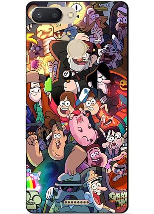 Силіконовий чохол бампер для xiaomi redmi 6 з малюнком гравіті фолз gravity falls