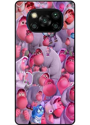 Чехол силиконовый бампер для xiaomi poco x3 с рисунком головоломка стыд