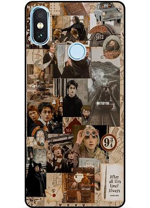 Силиконовый бампер чехол для xiaomi mi 8 harry potter гарри поттер