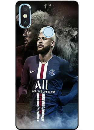 Силиконовый чехол бампер для xiaomi mi a2 lite с рисунком neymar неймар, xiaomi mi a2 lite