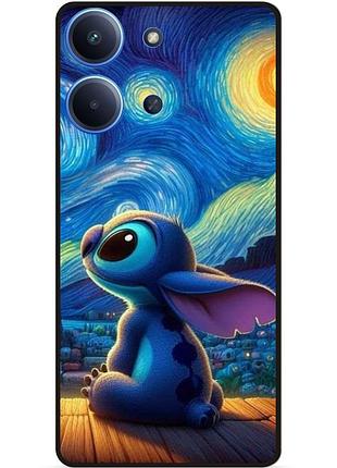 Силиконовый бампер чехол для xiaomi poco c85 stitch лило и стич