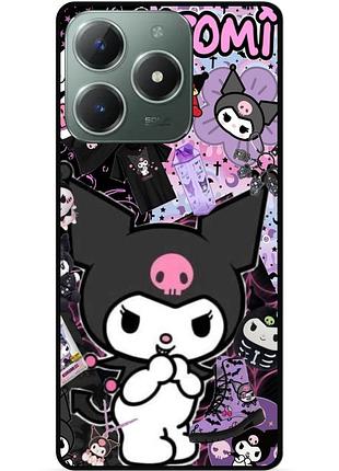 Силіконовий бампер чохол для tecno spark 20 pro з малюнком kuromi куроми