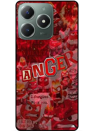 Чехол силиконовый бампер для infinix smart 8 plus (x6526) с рисунком головоломка anger