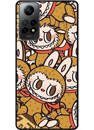 Силиконовый чехол бампер для xiaomi redmi note 11 pro с картинкой labubu лабубу