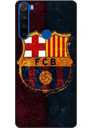 Чехол силиконовый бампер для xiaomi redmi note 8t с рисунком барселона barcelona