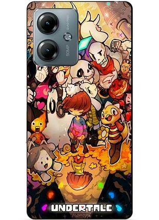 Силіконовий чохол бампер для motorola moto g14 з малюнком андертейл undertale