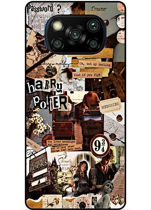 Силиконовый бампер чехол для xiaomi poco x3 гарри поттер harry potter