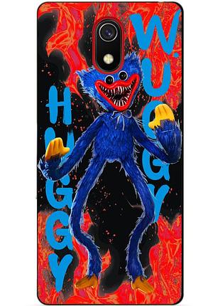 Силиконовый бампер чехол для xiaomi redmi 8a с рисунком huggy wuggy хагги вагги
