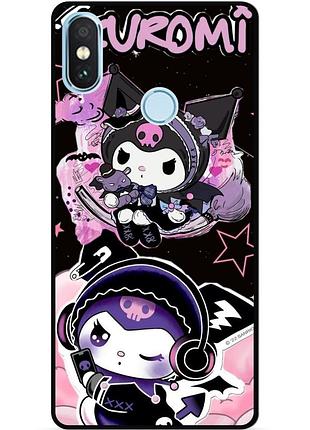 Силіконовий бампер чохол для xiaomi redmi note 5 з малюнком kuromi куроми