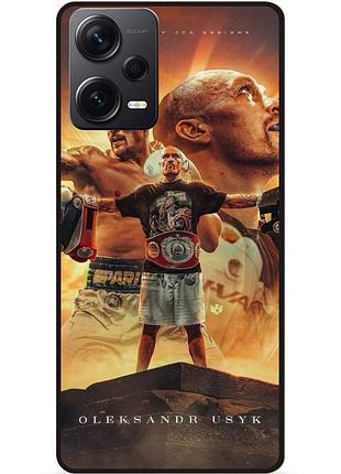 Силіконовий чохол бампер для xiaomi redmi note 12 pro 5g з малюнком усик бокс украина