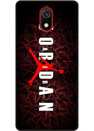 Чехол силиконовый бампер для xiaomi redmi 8a с рисунком air jordan джордан