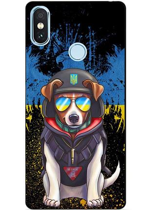 Силіконовий чохол бампер для xiaomi redmi note 5 з малюнком пес патрон